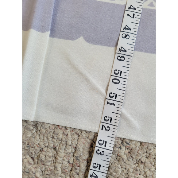 Vtg White Blue Floral Home Decor Kitchen Dining Rectangle Tablecloth 52.5"x46" - Picture 5 of 7